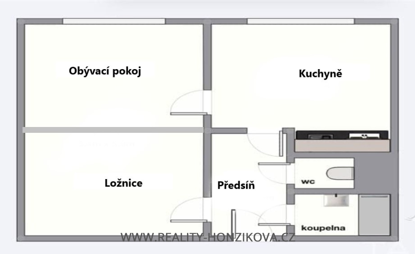Prodej, byt 1+1, 39m2, ul. Brněnská, Plzeň - město