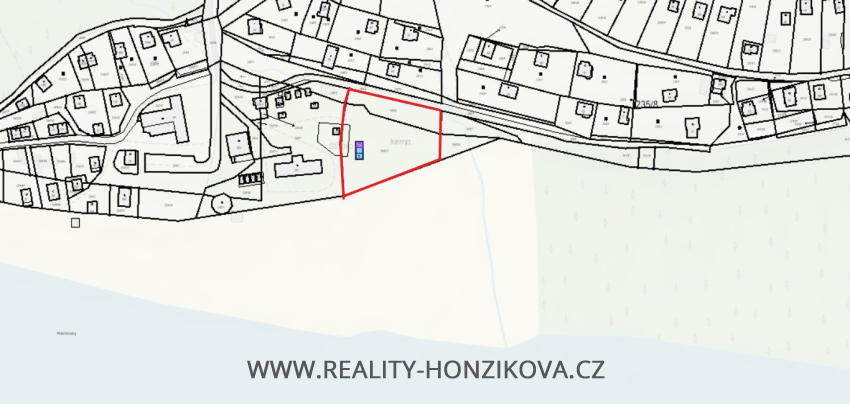 Prodej, pozemek k rekreaci, 3074m2, Butov u Stříbra, okres Tachov